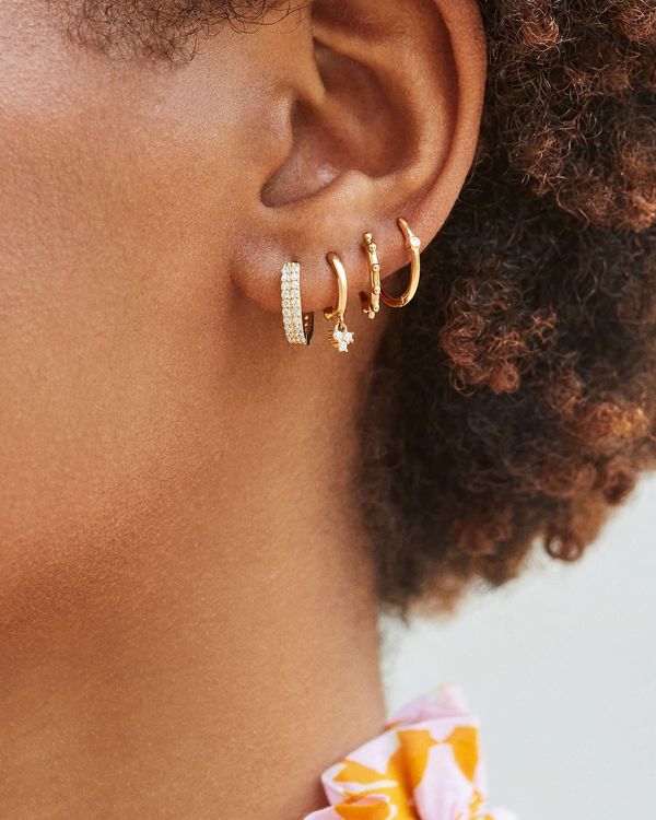 Buy Call It Spring Gwayndra Set Of 6 Modern Hoop Earrings In Gold |  6thStreet UAE