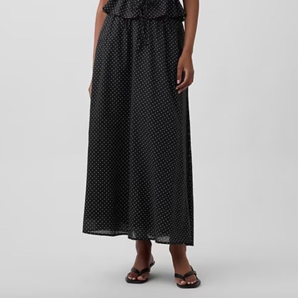 Gap Dotted Voile Maxi Skirt