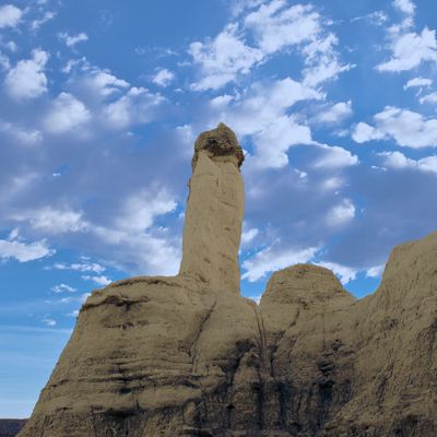 Rock cliffs, Plaza Blanca, Abiquiu, New Mexico, USA, Sep 2010