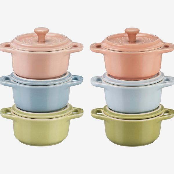 Staub 6-Piece Mini Ceramic Round Cocotte Set