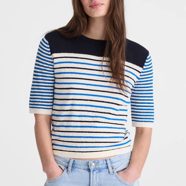 Madewell Bouclé-Knit Sweater Tee