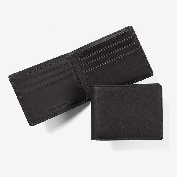 Leatherology Black Onyx Men's Thin Bifold Wallet