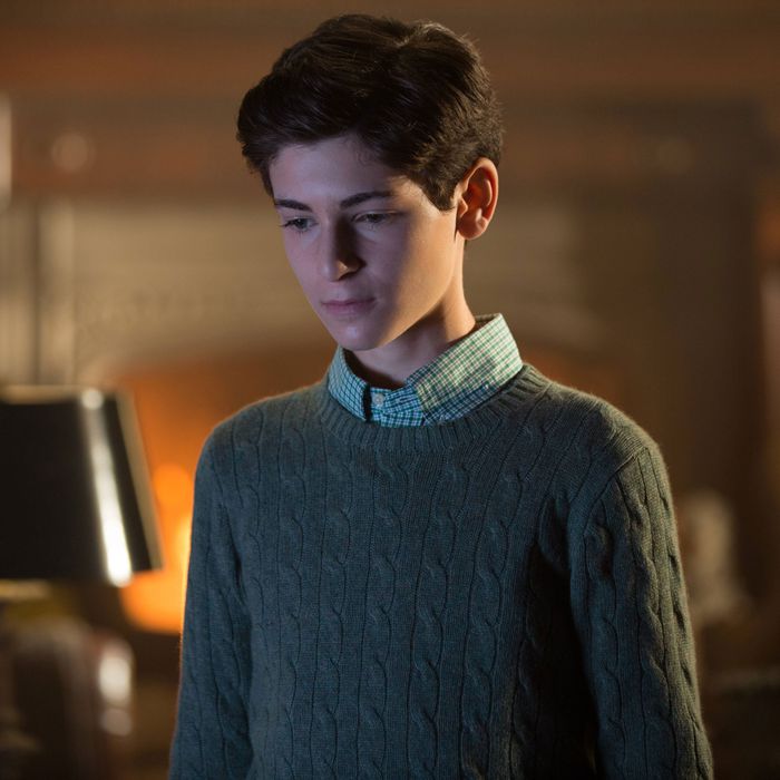GOTHAM: L-R: David Mazouz in the “Rise of the Villains: Mommy's Little Monster” episode of GOTHAM airing Monday, Nov. 2 (8:00-9:00 PM ET/PT) on FOX. ©2015 Fox Broadcasting Co. Cr: FOX.