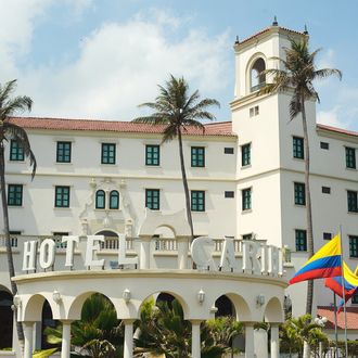 A general view of the Hotel Caribe in Cartagena, Colombia on April 15, 2012. US secret service agents who have been accused of misconduct amid a sex scandal had reportedly stayed at the Hotel Caribe before being set back to the US. 