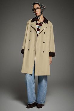 Orolay Double-Breasted Trench Coat/Barn Jacket