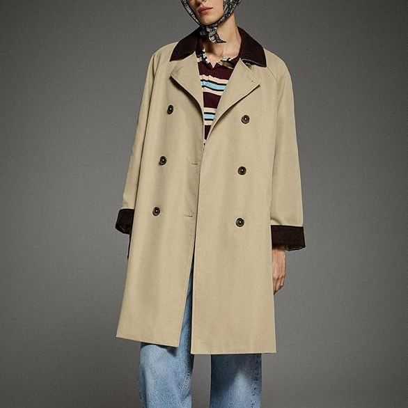 Orolay Double-Breasted Trench Coat/Barn Jacket