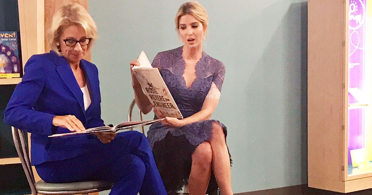 Betsy DeVos and Ivanka Trump Left This Little Girl Hanging