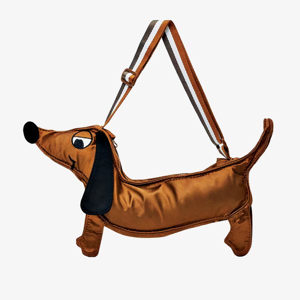 Mini Rodini Kids Brown Dog Crossbody Bag