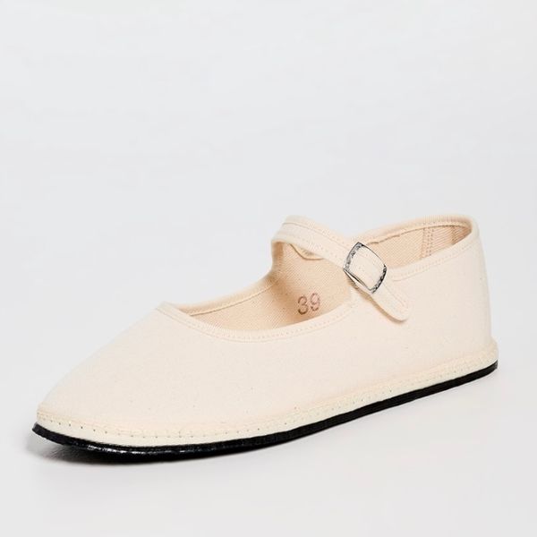 ViBi Venezia Mary Janes Ecru Flats