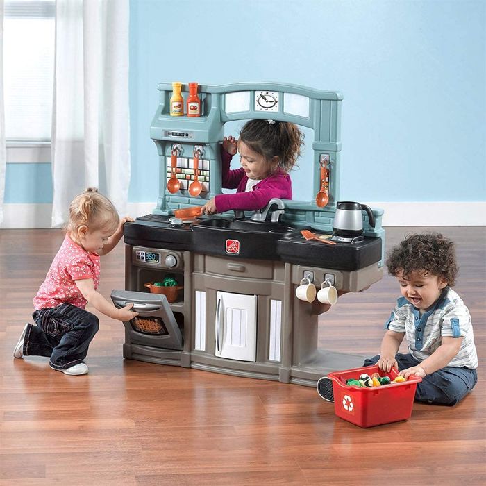 Pretend Play Kitchen Sets For Kids Cooking Food Toy Fun Playset Girls ...