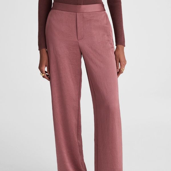 Madewell The Easy Pull-On Pant in Satin