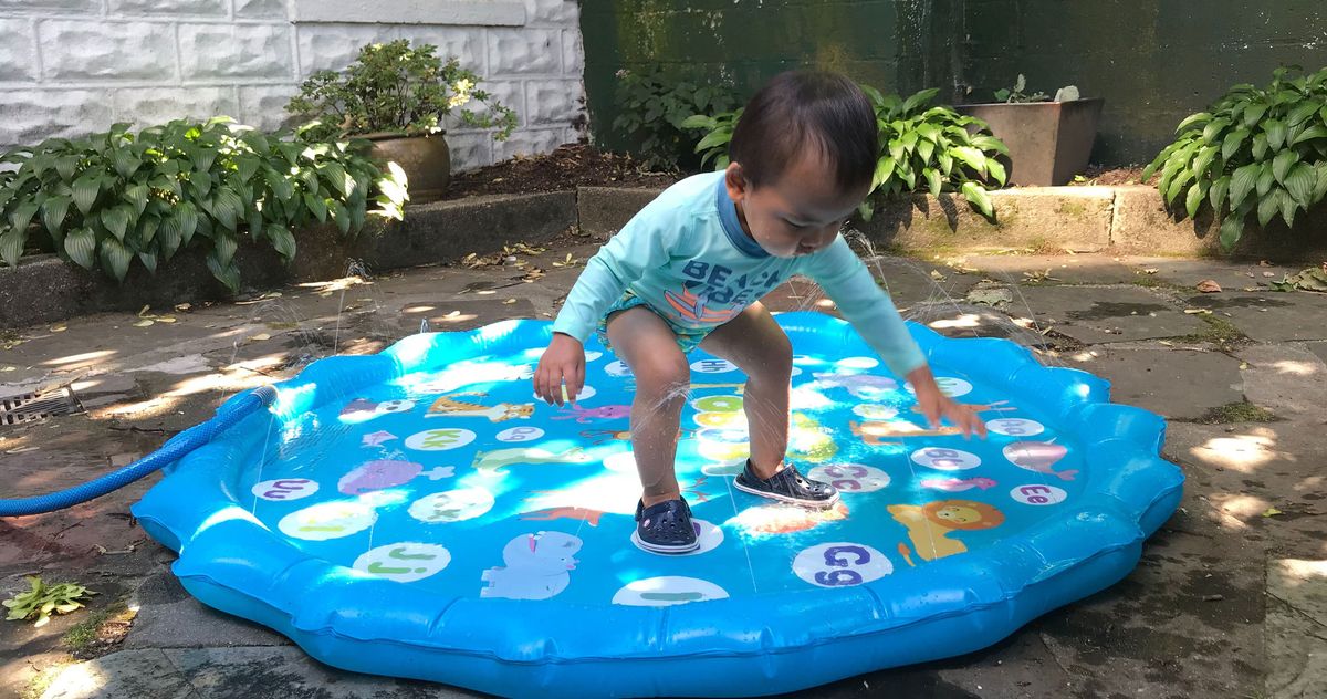 LARGE INFLATABLE Infants Kids Water Playmat Paddling Pool Sprinkler Pad Mat UK 