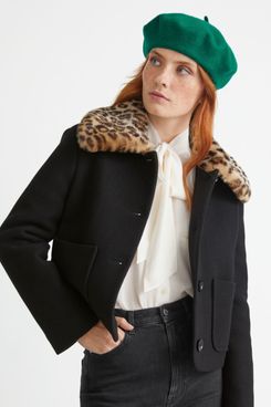& Other Stories Faux-Fur-Collar Jacket