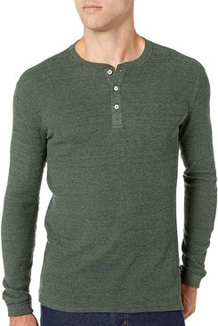 Amazon Essentials Men's Slim-Fit Long-sleeved Waffle Henley