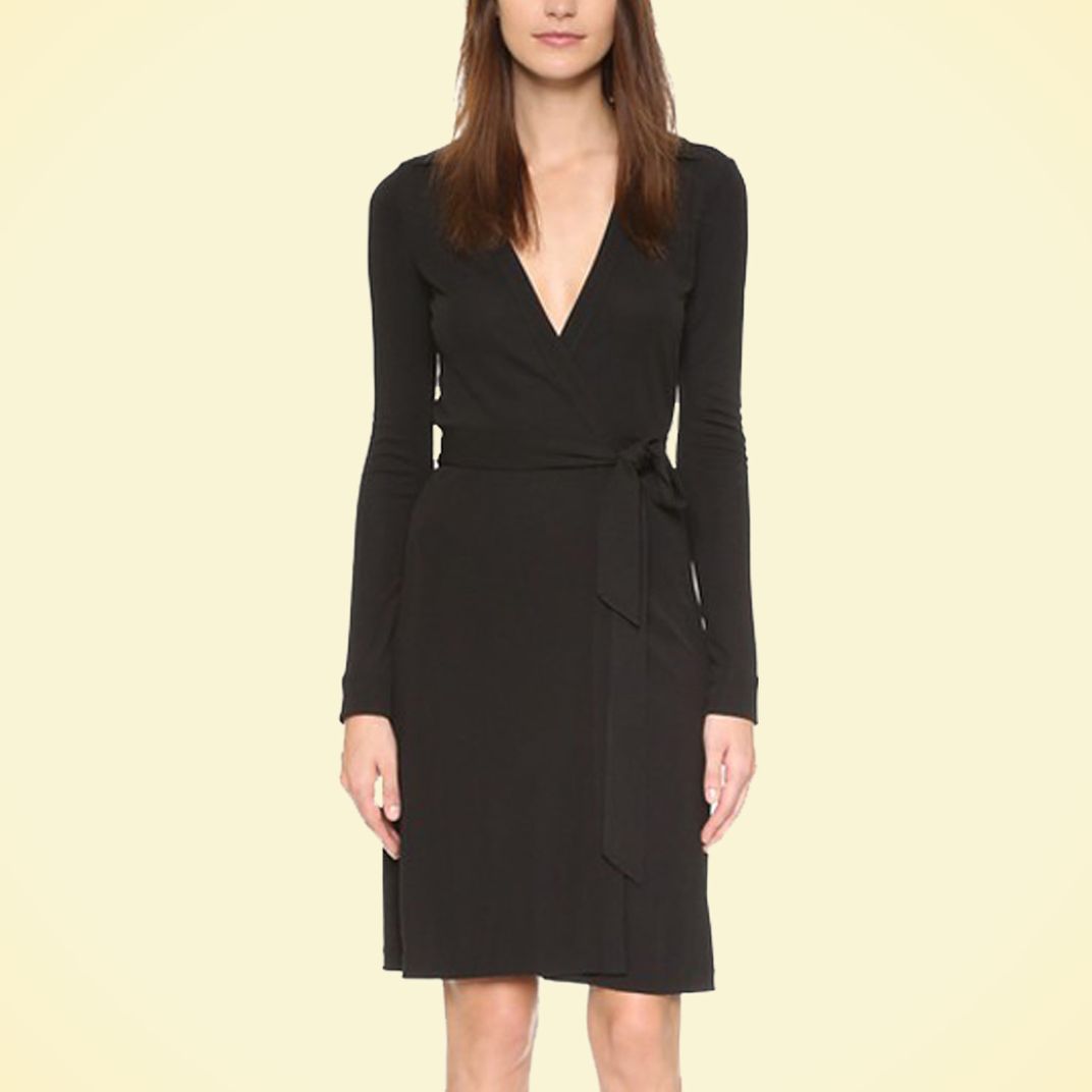 smart black funeral dress