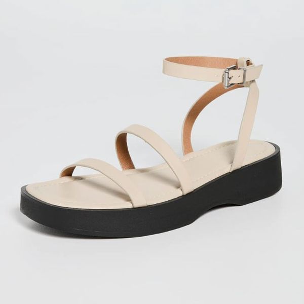 Madewell The Birdie Double-Strap Platform Sandal