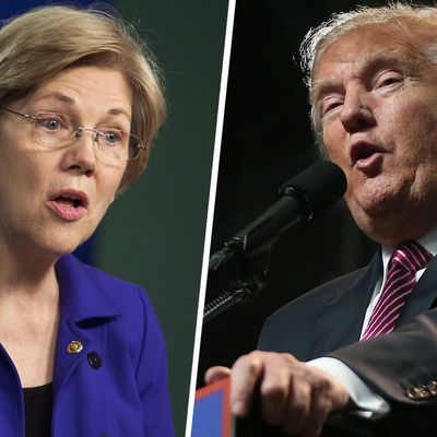 Warren and Trump.