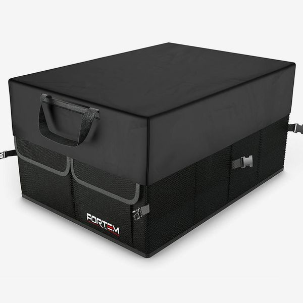Collapsible Portable Storage Cargo Box for SUV Auto Car Trunk Organizers and Storage,Trunk Cargo Organizer for Car Groceries with Compartment Truck