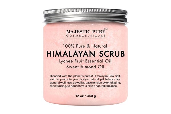 Majestic Pure Himalayan Lychee Pink Crystal Salt Scrub