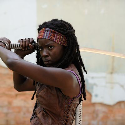 Michonne (Danai Gurira) - The Walking Dead - Season 3, Episode 1 - Photo Credit: Gene Page/AMC