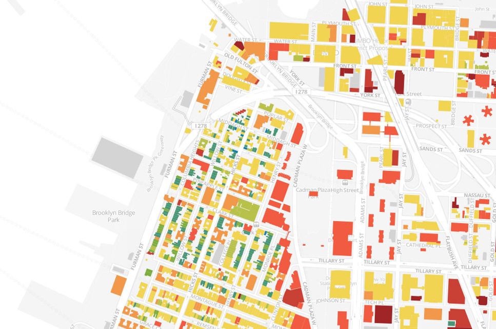 Amazing Map Color-Codes Every Building in Brooklyn by the Date It Was ...