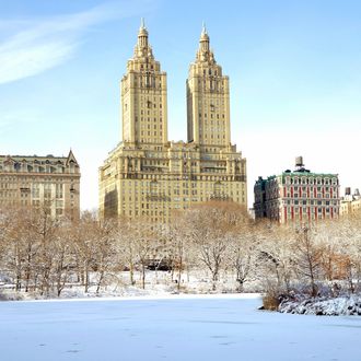 Central Park West was blanketed with 8-inches of snow after Winter storm Maximus passed through the New York City Metropolitan area on Monday February 3, 2014.