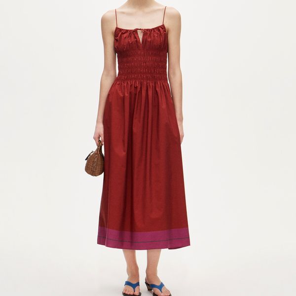 J.Crew Reverie Dress in Colorblock Cotton Poplin