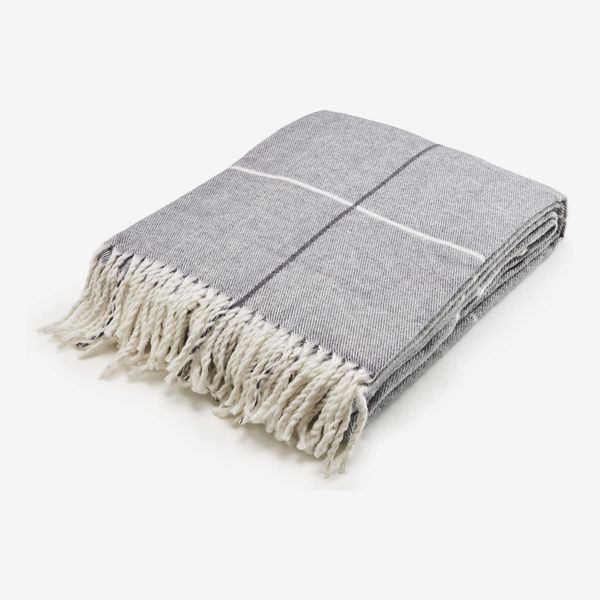 Arus Highlands Collection Tartan Plaid Design Throw Blanket Blue-Gray