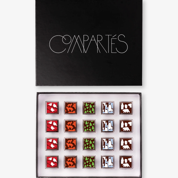 Compartés 20 Piece Holiday Chocolate Truffles Gift Box