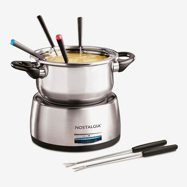 Nostalgia 6-Cup Stainless Steel Fondue Pot