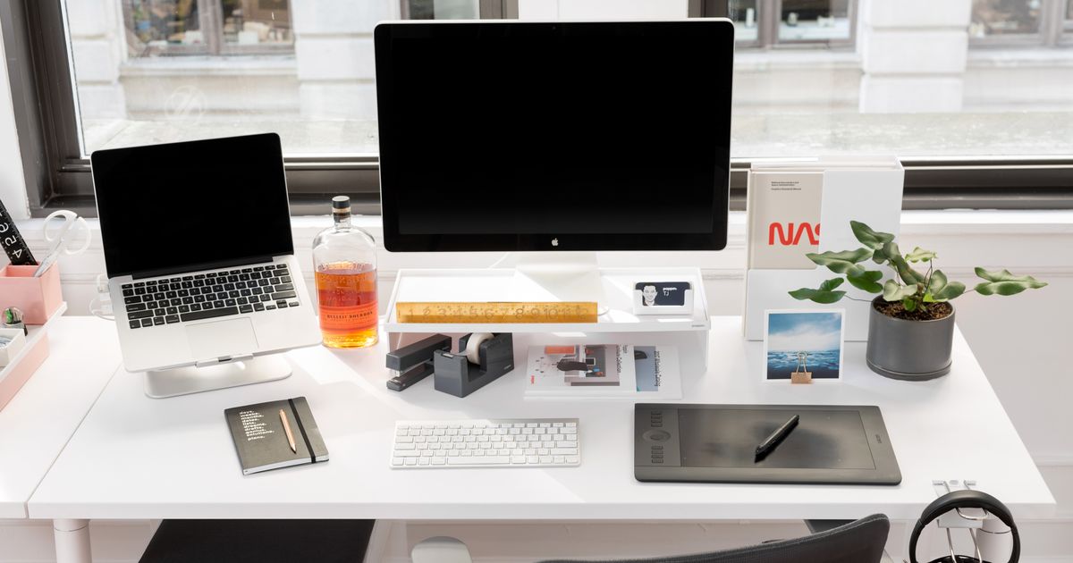 Charcoal Concrete + Steel Desk, custom made by Hard Goods  Classic office  furniture, Narrow desk, Home office furniture