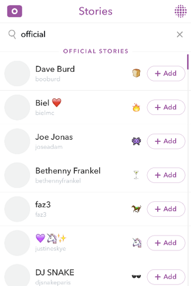 Names For Private Stories On Snapchat