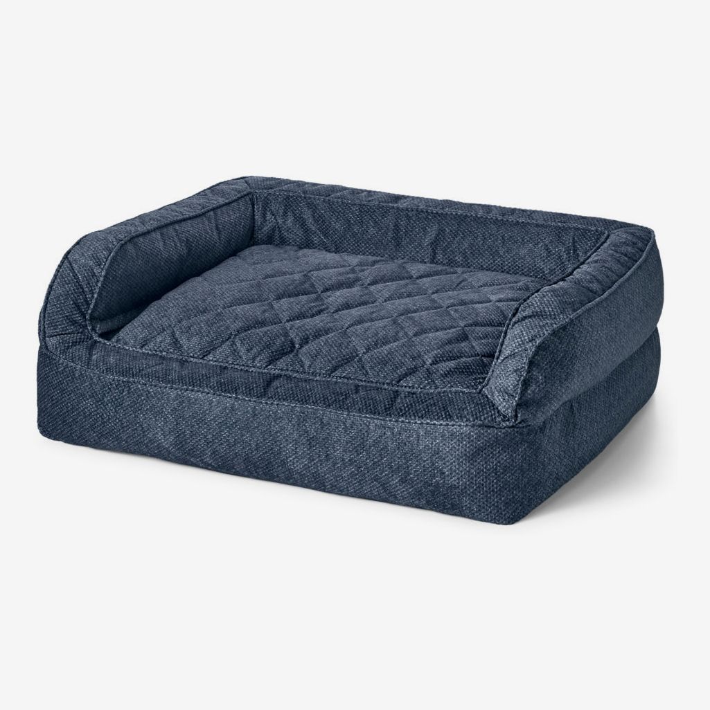 dog bed connected to bed