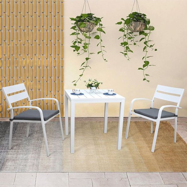 Latitude Run Two-Person Square Outdoor Dining Set with Cushions