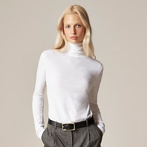 J.Crew Feather Jersey Turtleneck