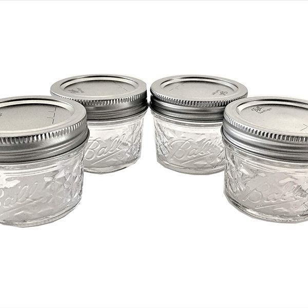 Ball leak proof glass Storage Jars Glass Baby Food 4oz x 4 Jars