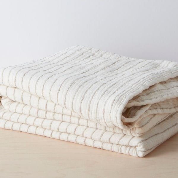 Organic Stripe Coverlet (Full/Queen)