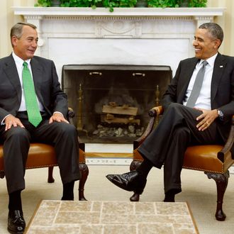 Obama meets Boehner at the White House in Washington