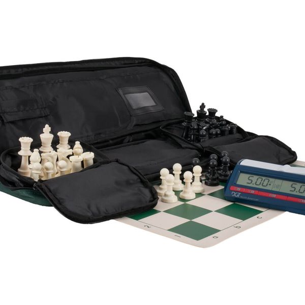 4 Pack US Chess Federation's Quiver Chess Bag Black 