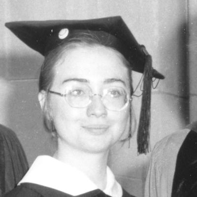 Hillary Clinton at Wellesley. 