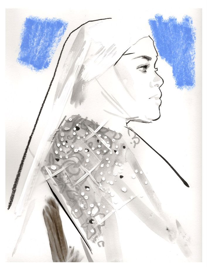 Rihanna at #MetGala2018 #FashionIllustration #Rihanna #HeavenlyBodies   Fashion sketches dresses, Fashion drawing dresses, Fashion inspiration  design