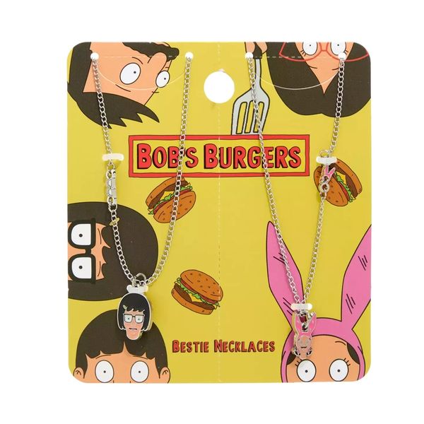 Bob's Burgers Tina & Louise Best Friend Necklace Set