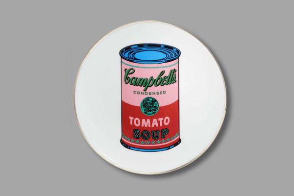 Andy Warhol Tomato Soup Can Porcelain Dinner Plate