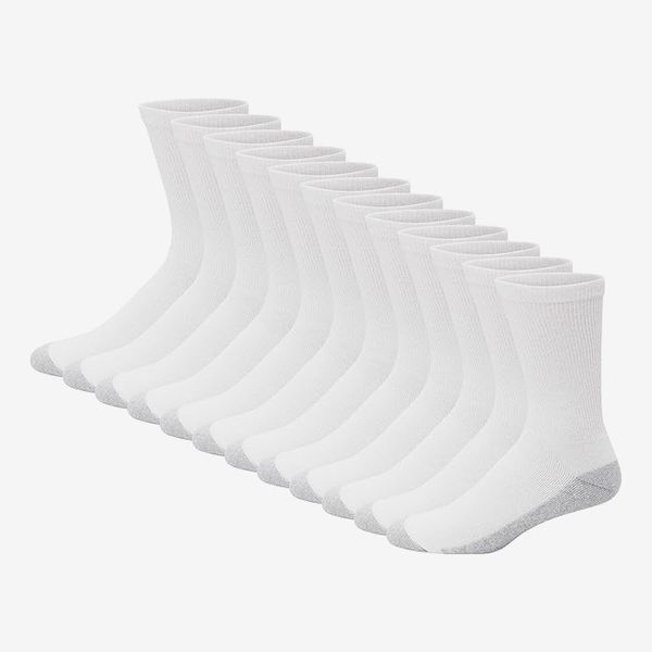 Hanes Men’s Double Tough Crew Socks - 12 Pairs
