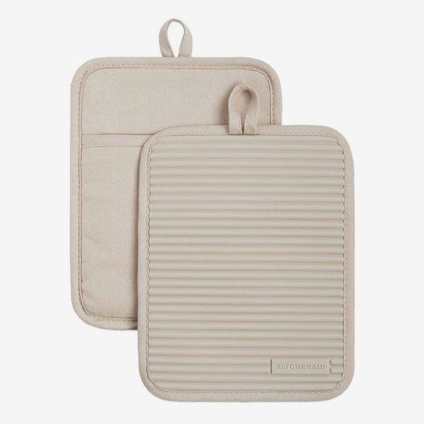 KitchenAid Ribbed Soft Silicone Water-Resistant Pot-Holder Set