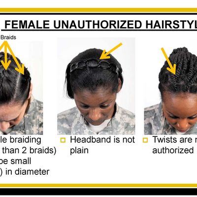 unauthorized army hair regulations