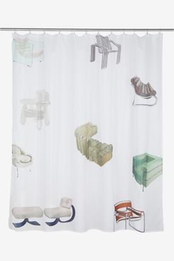 Curves by Sean Brown Iconic Chairs Shower Curtain