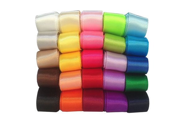 Solid Satin Ribbon Multi-Color Pack