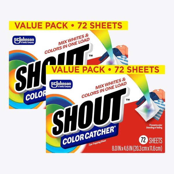 Shout Color Catcher Dye-Trapping Laundry Sheets - 72 Count, 2-Pack