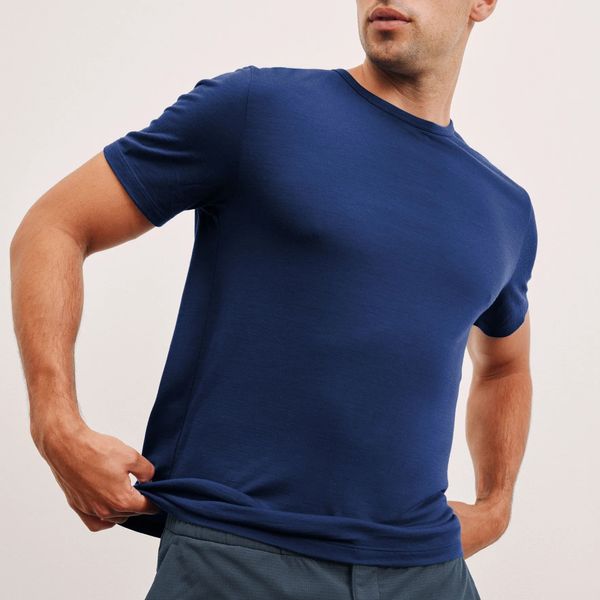 Beyond Yoga Merino Wool Men's Short Sleeve Crew